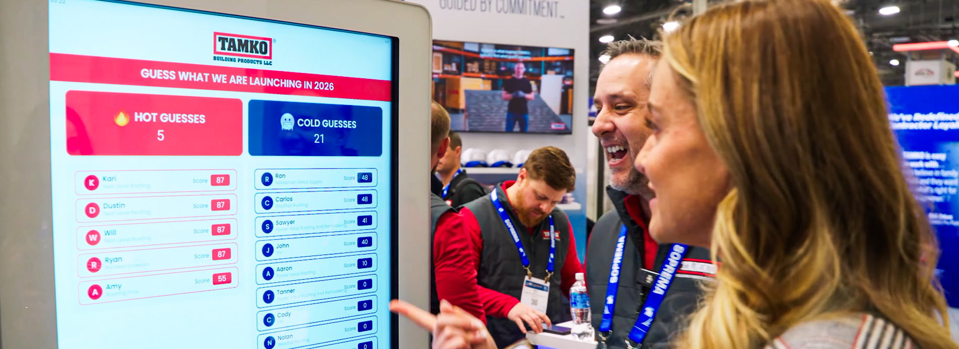 TAMKO trade show guessing game