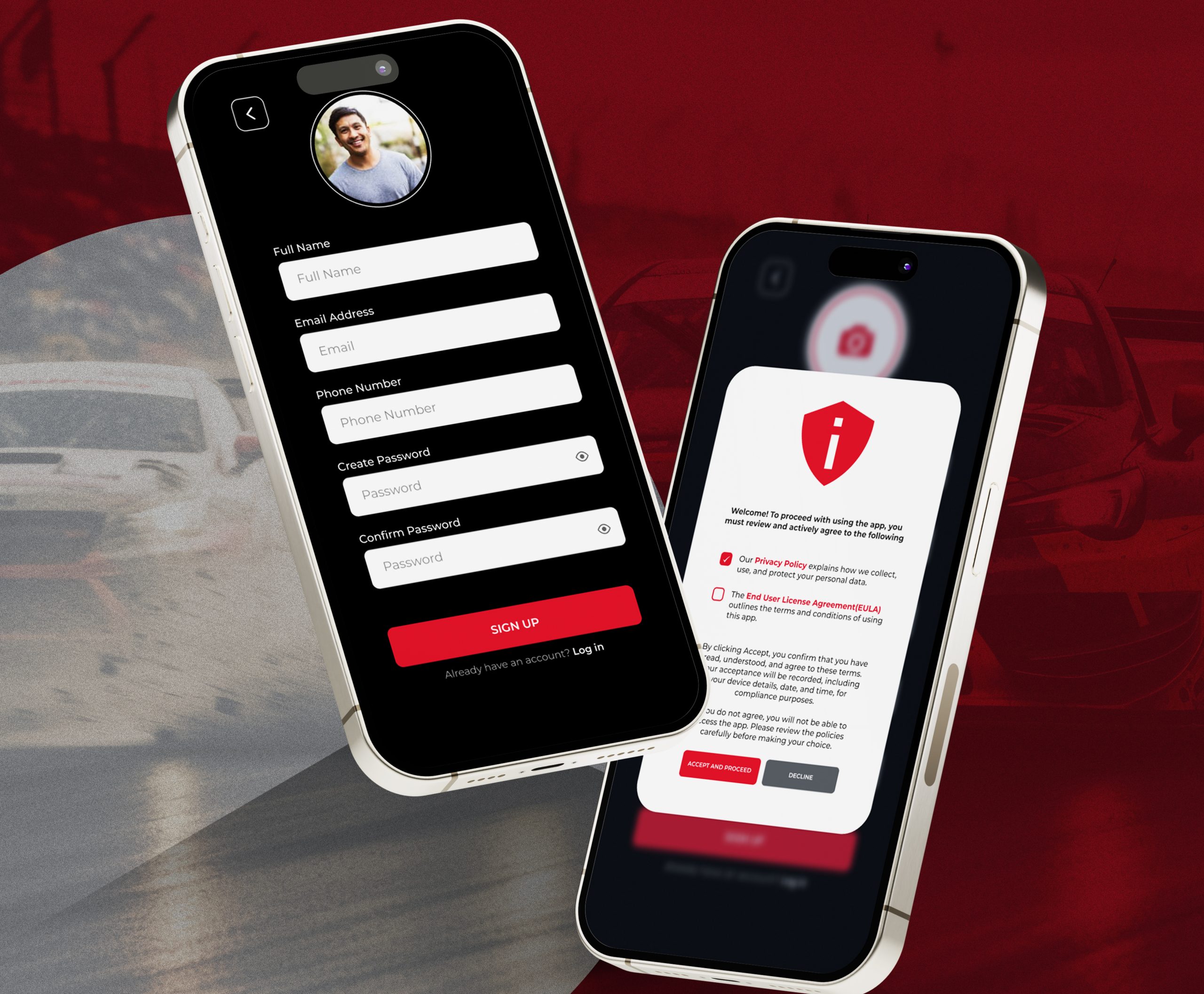 RLL Fan engagement app UI